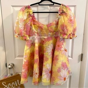 Selkie Parliament Dress in Goldie Size XL